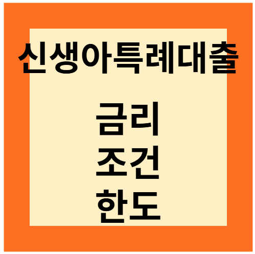 You are currently viewing 신생아 특례 대출 금리, 조건, 한도.